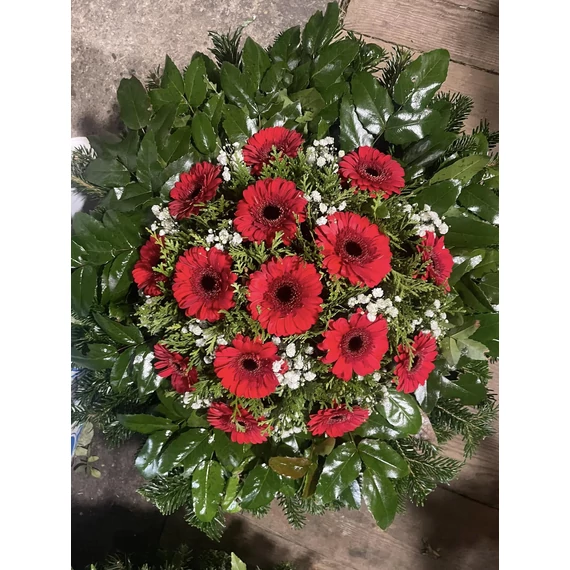 Gerbera Koszorú Ø60cm (piros)