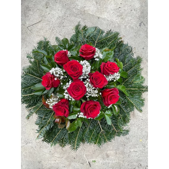 Rózsa Koszorú Ø60cm (piros)