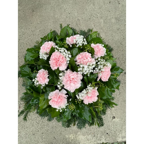 Szegfű Koszorú Ø60cm (rózsaszín)